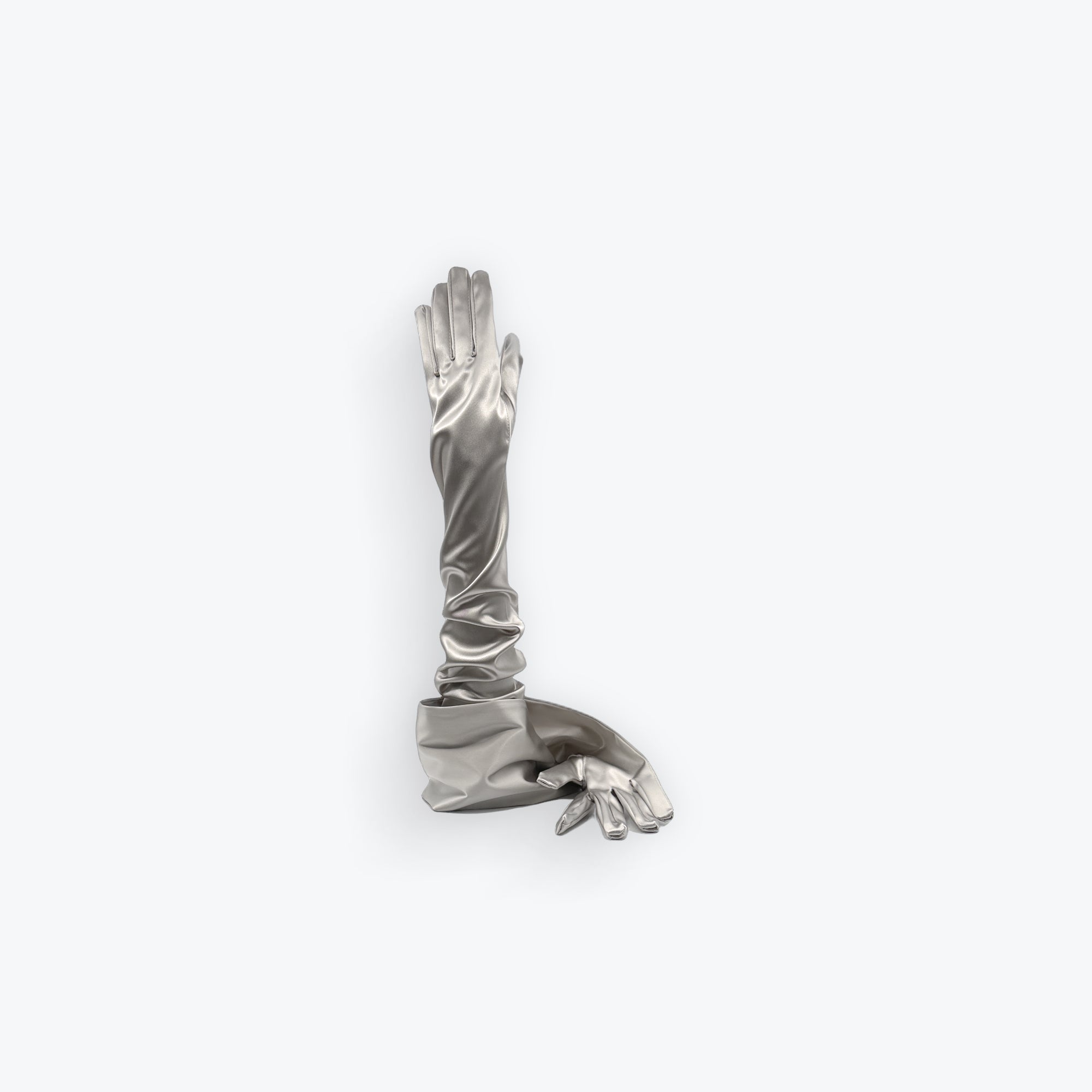 16BT SATIN OPERA -GRA14- | Sermoneta Gloves London