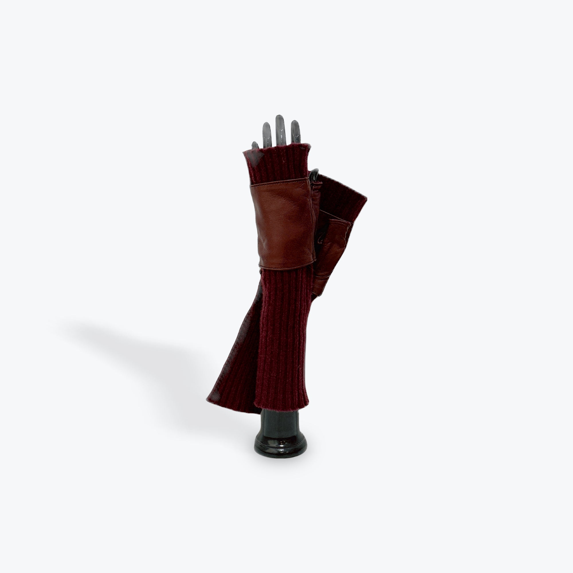 8BT Fingerless Cashmere and Leather | Sermoneta Gloves London